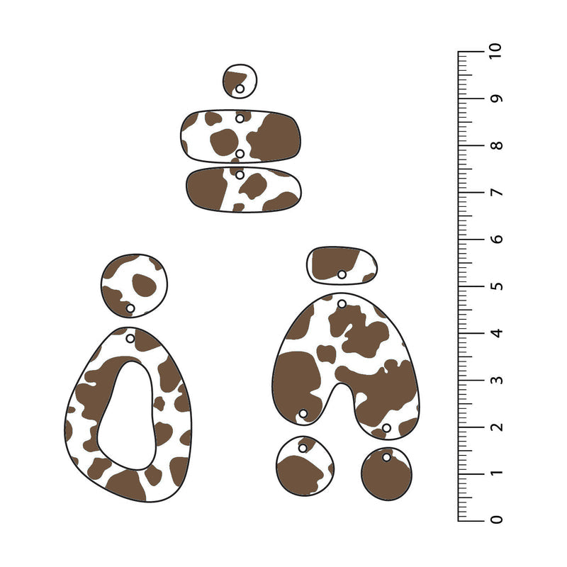 Cow Brown UV Printed Acrylic Sheet