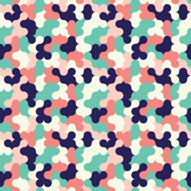 Geometric Blobs UV Printed Acrylic Sheet