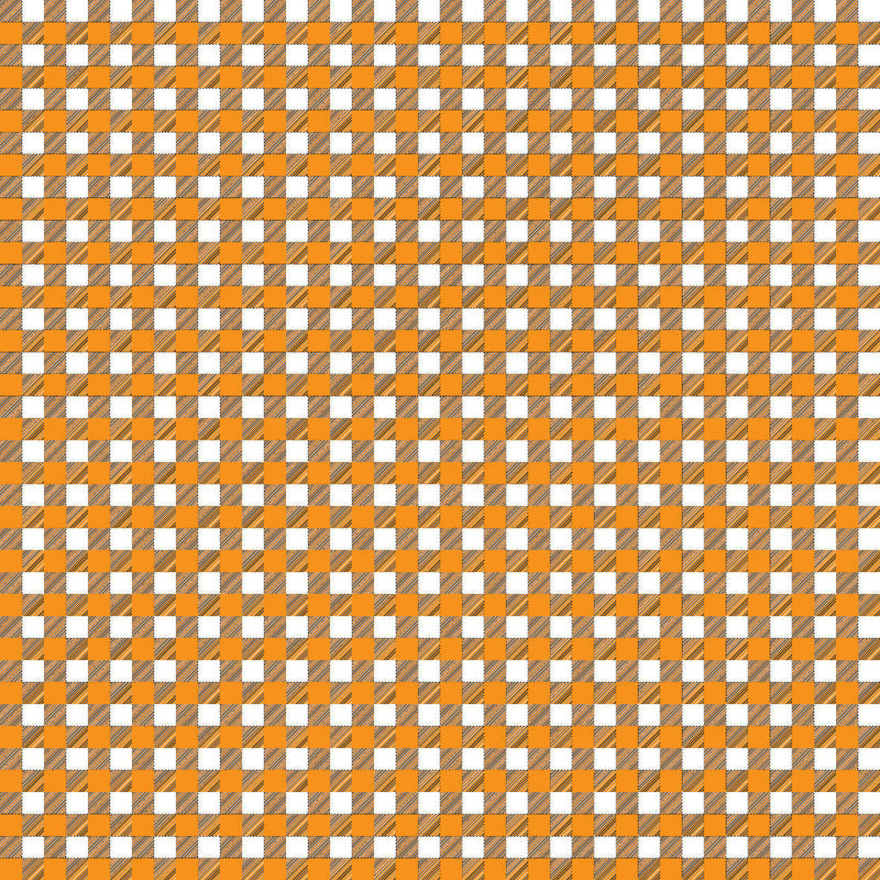 Gingham Orange UV Printed Acrylic Sheet