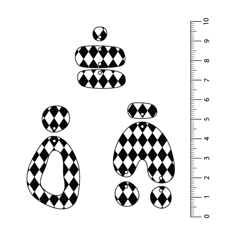 Harlequin Black UV Printed Acrylic Sheet