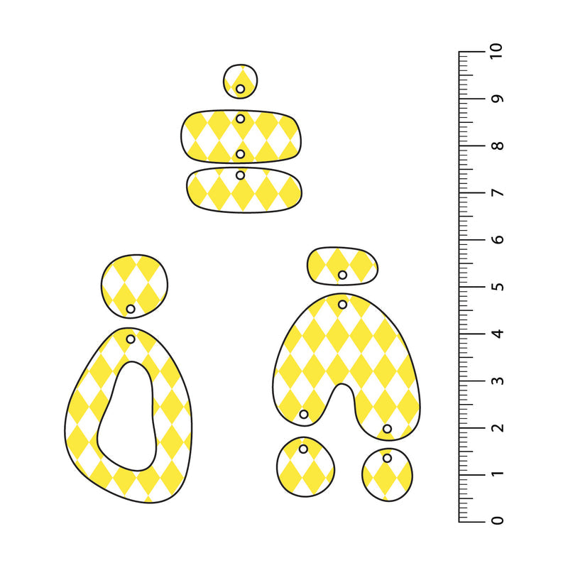 Harlequin Yellow UV Printed Acrylic Sheet