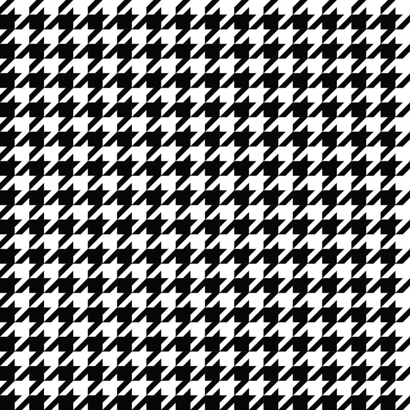 Houndstooth Black UV Printed Acrylic Sheet