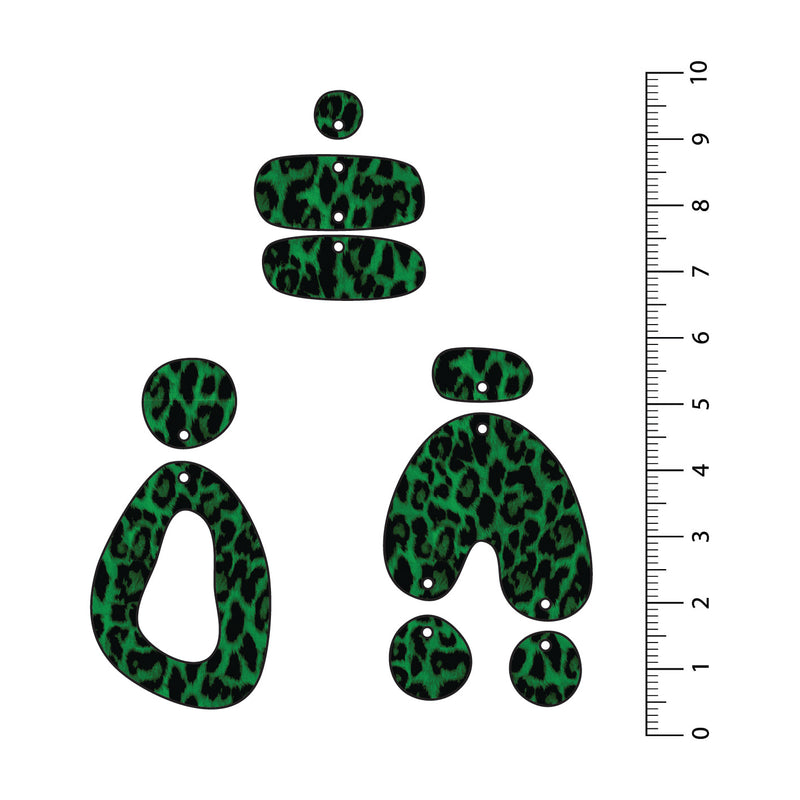 Leopard Dark Green UV Printed Acrylic Sheet
