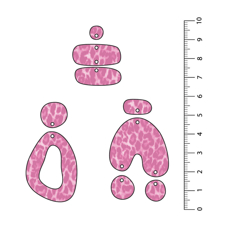 Leopard Light Pink UV Printed Acrylic Sheet