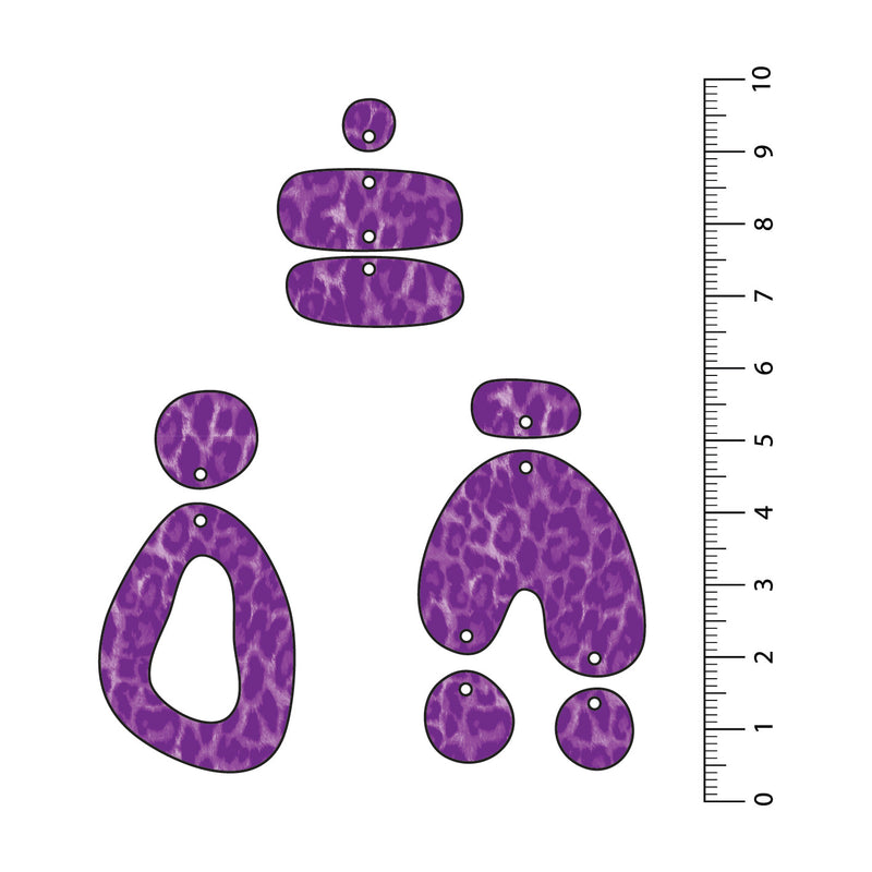 Leopard Light Purple UV Printed Acrylic Sheet