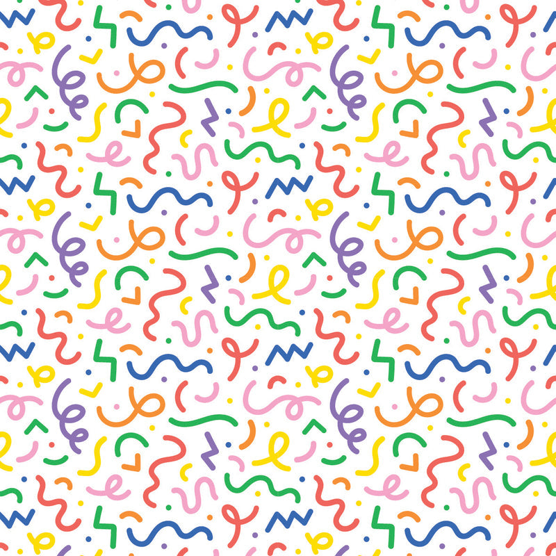 Party Squiggles UV Printed Acrylic Sheet