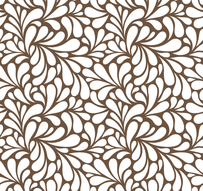 Retro Blooms Brown UV Printed Acrylic Sheet