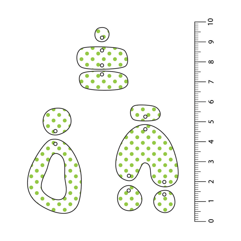 Spots Light Green UV Printed Acrylic Sheet