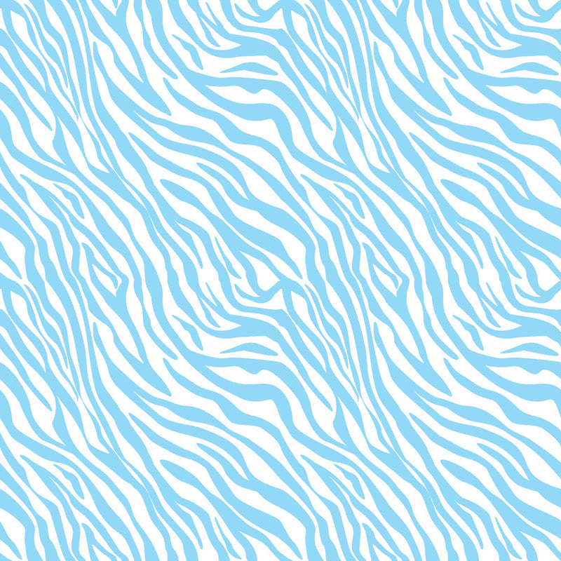 Zebra Blue UV Printed Acrylic Sheet