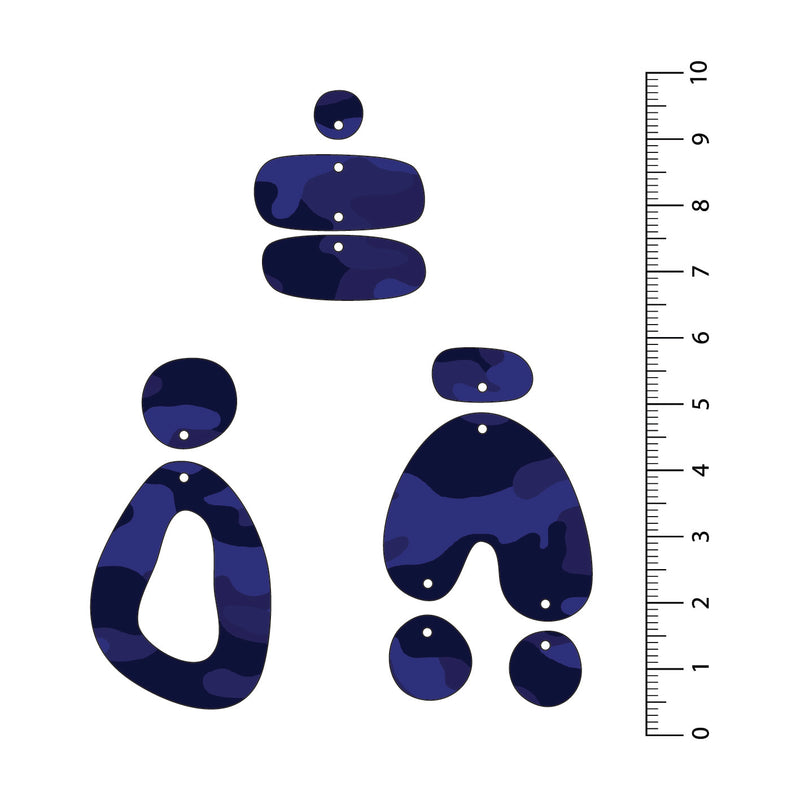 Camo Blue UV Printed Acrylic Sheet