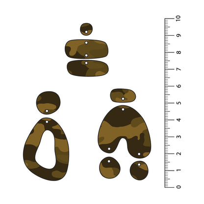 Camo Brown UV Printed Acrylic Sheet