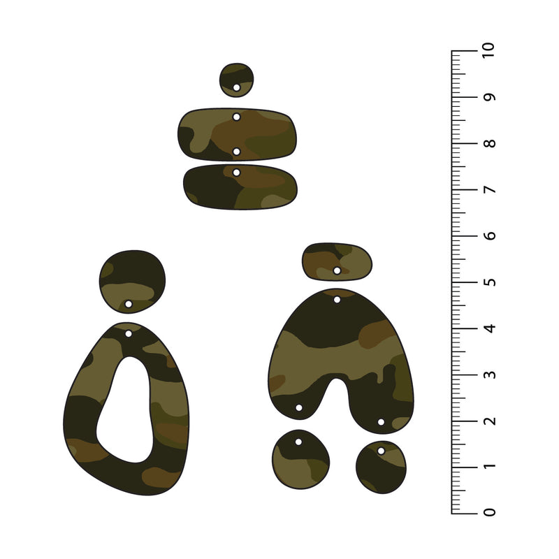 Camo Khaki UV Printed Acrylic Sheet