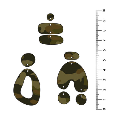 Camo Khaki UV Printed Acrylic Sheet