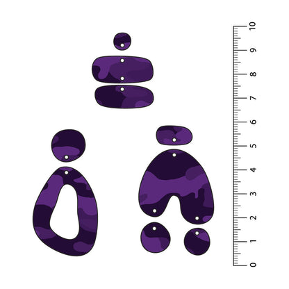 Camo Purple UV Printed Acrylic Sheet