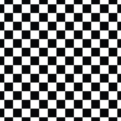 Checkerboard Black UV Printed Acrylic Sheet