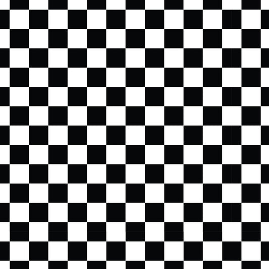 Checkerboard Black UV Printed Acrylic Sheet