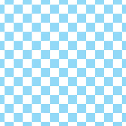 Checkerboard Light Blue UV Printed Acrylic Sheet