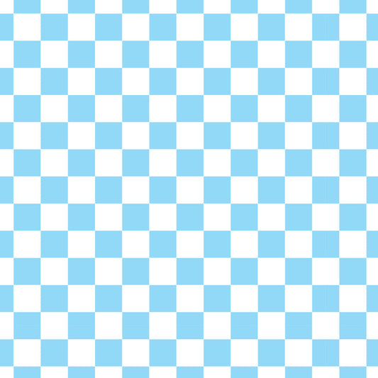 Checkerboard Light Blue UV Printed Acrylic Sheet