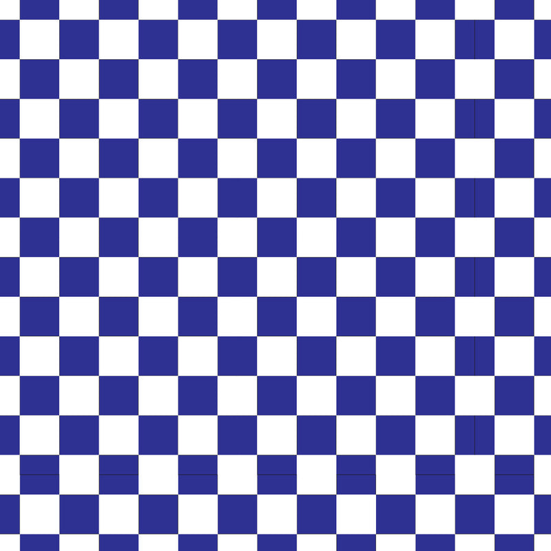 Checkerboard Dark Blue UV Printed Acrylic Sheet