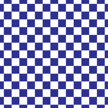 Checkerboard Dark Blue UV Printed Acrylic Sheet