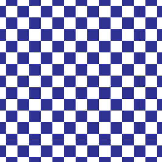 Checkerboard Dark Blue UV Printed Acrylic Sheet