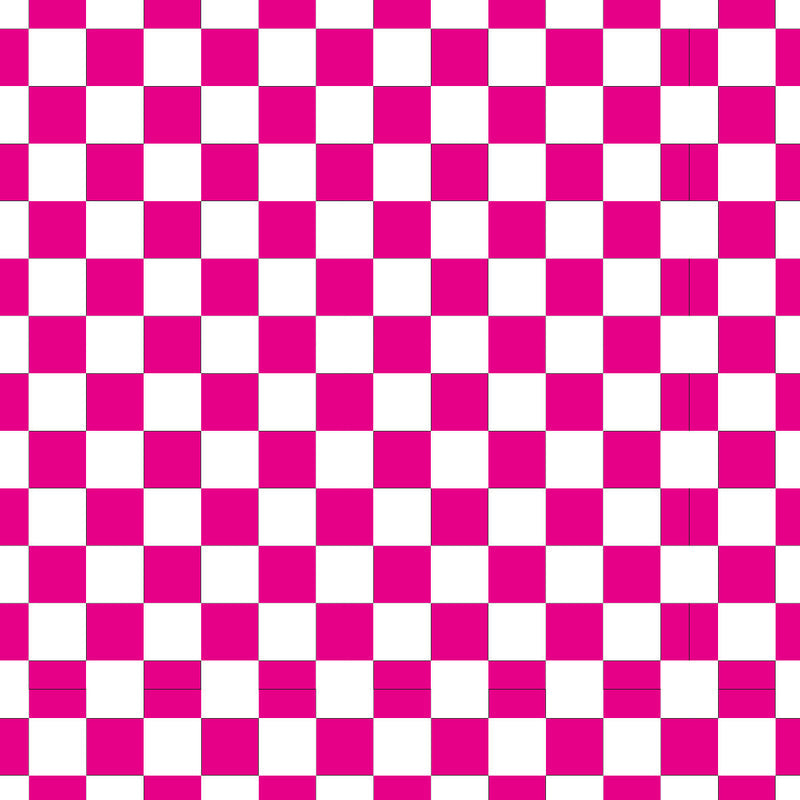 Checkerboard Bright Pink UV Printed Acrylic Sheet