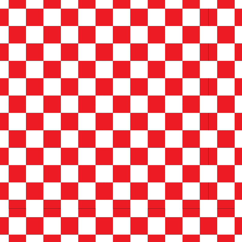 Checkerboard Red UV Printed Acrylic Sheet