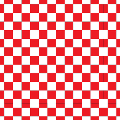 Checkerboard Red UV Printed Acrylic Sheet