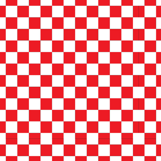 Checkerboard Red UV Printed Acrylic Sheet