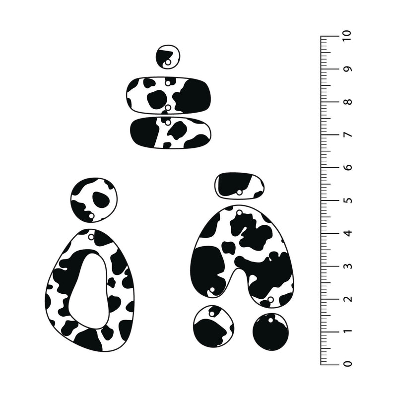Cow Black UV Printed Acrylic Sheet