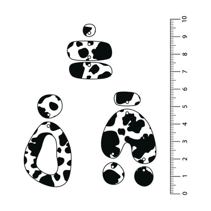 Cow Black UV Printed Acrylic Sheet