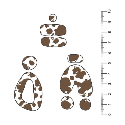 Cow Brown UV Printed Acrylic Sheet