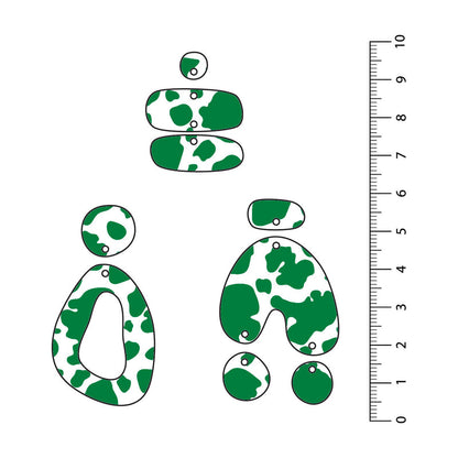 Cow Dark Green UV Printed Acrylic Sheet
