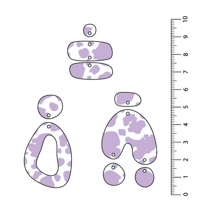 Cow Light Purple UV Printed Acrylic Sheet