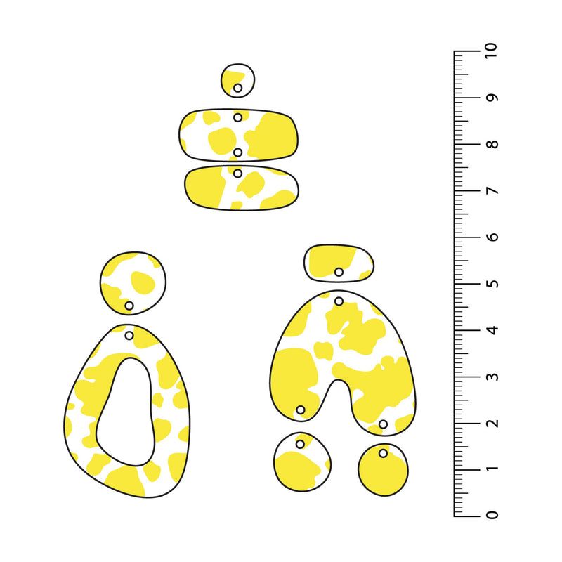 Cow Yellow UV Printed Acrylic Sheet