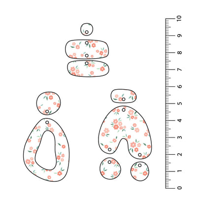 Ditsy Flowers UV Printed Acrylic Sheet