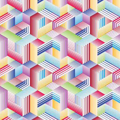 Geometric Cubes 1 UV Printed Acrylic Sheet