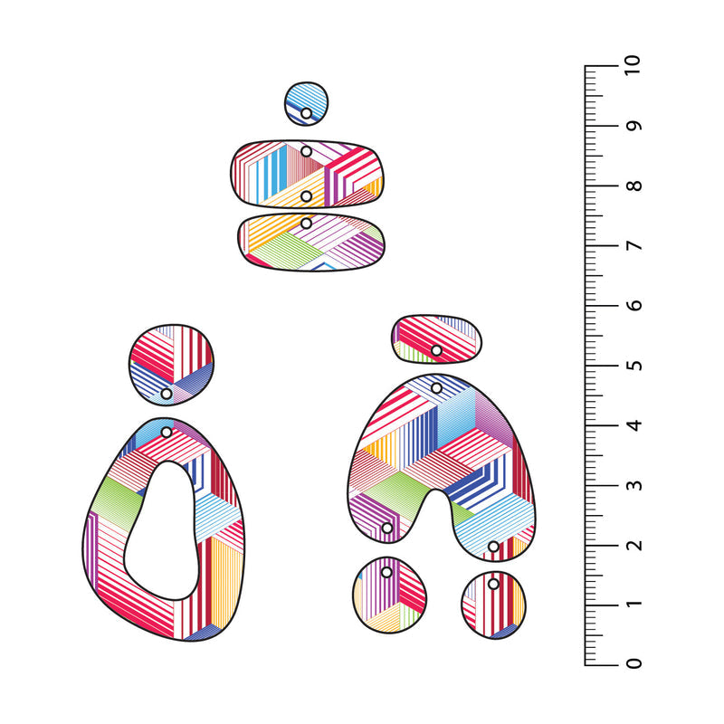 Geometric Cubes 1 UV Printed Acrylic Sheet