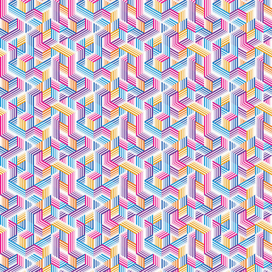 Geometric Cubes 2 UV Printed Acrylic Sheet