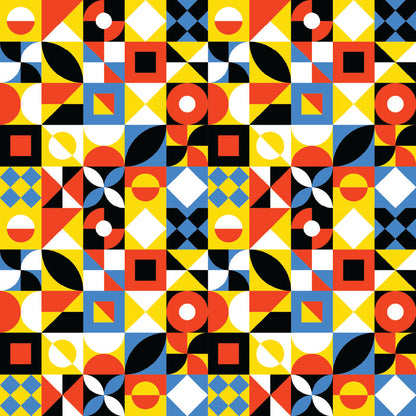 Geometric Shapes UV Printed Acrylic Sheet