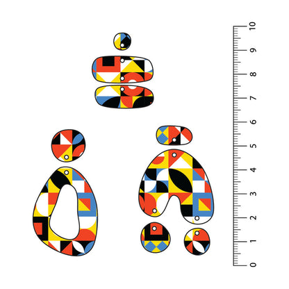 Geometric Shapes UV Printed Acrylic Sheet