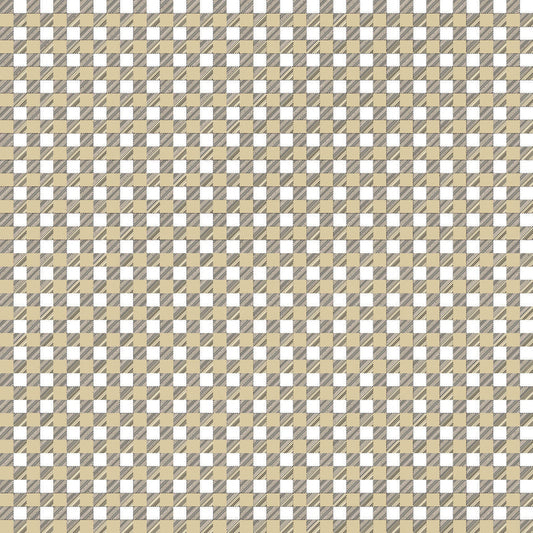 Gingham Beige UV Printed Acrylic Sheet