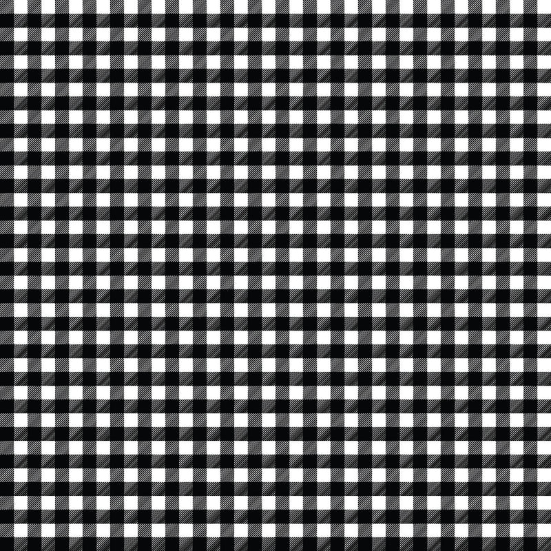 Gingham Black UV Printed Acrylic Sheet