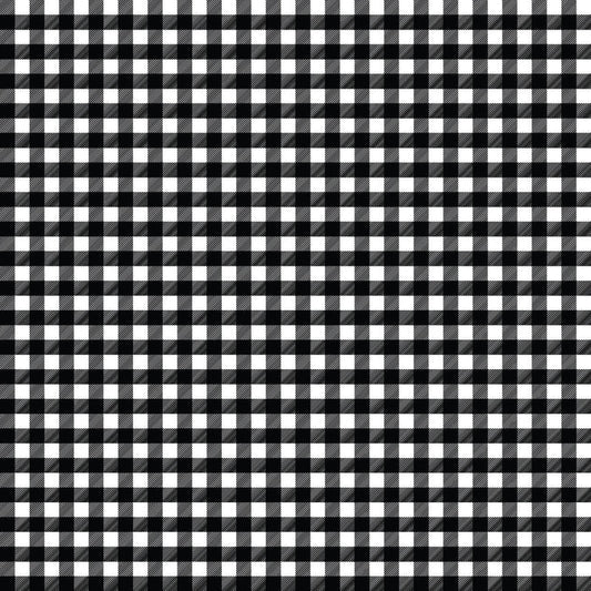 Gingham Black UV Printed Acrylic Sheet