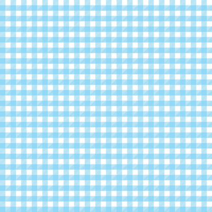 Gingham Light Blue UV Printed Acrylic Sheet