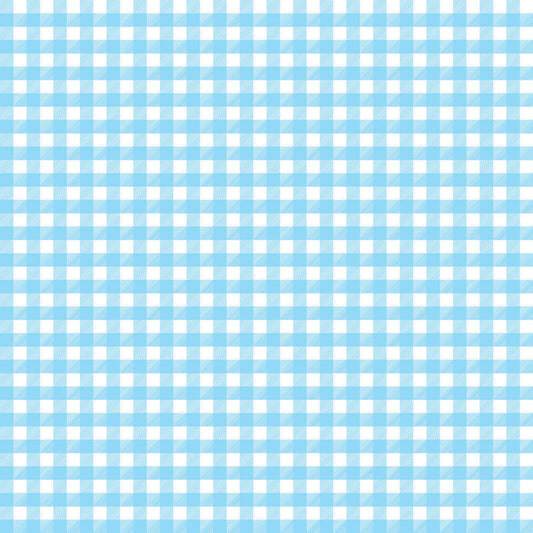 Gingham Light Blue UV Printed Acrylic Sheet