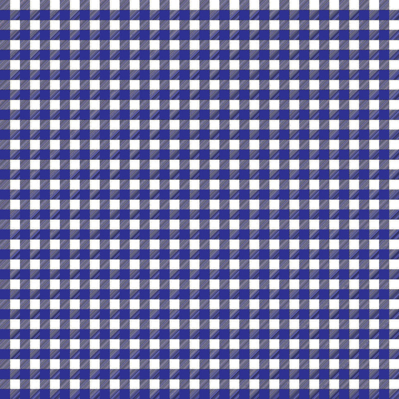 Gingham Dark Blue UV Printed Acrylic Sheet