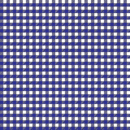 Gingham Dark Blue UV Printed Acrylic Sheet
