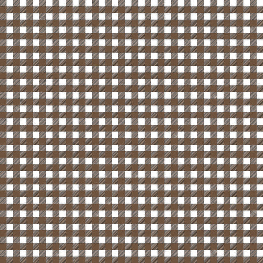 Gingham Brown UV Printed Acrylic Sheet