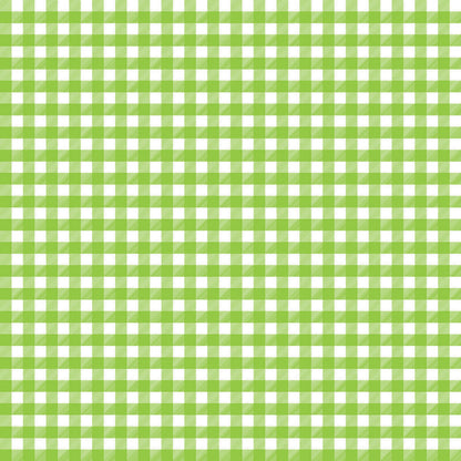 Gingham Light Green UV Printed Acrylic Sheet
